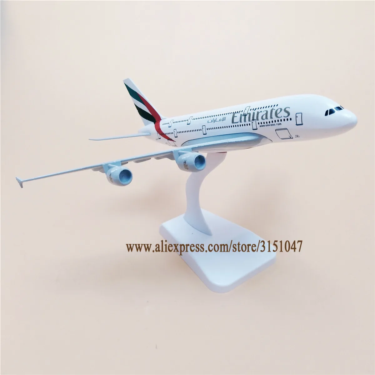 20 см модель самолета Air Объединенные Арабские Эмираты A380 Airbus 380 Airways Airlines