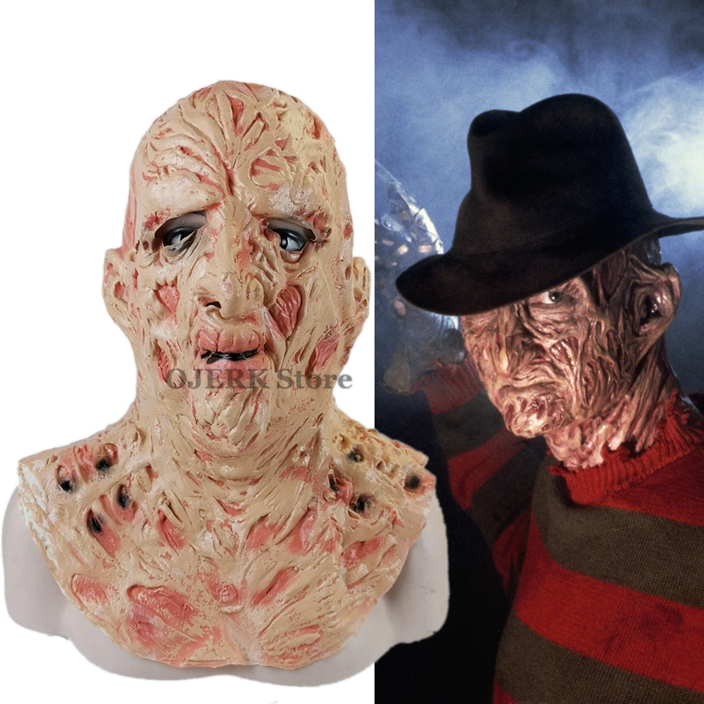 

Freddy Krueger killer Jason маска для Хэллоуина Костюм из страшных фильмов страшная Маска Из Латекса страшный головной убор страшный Косплей