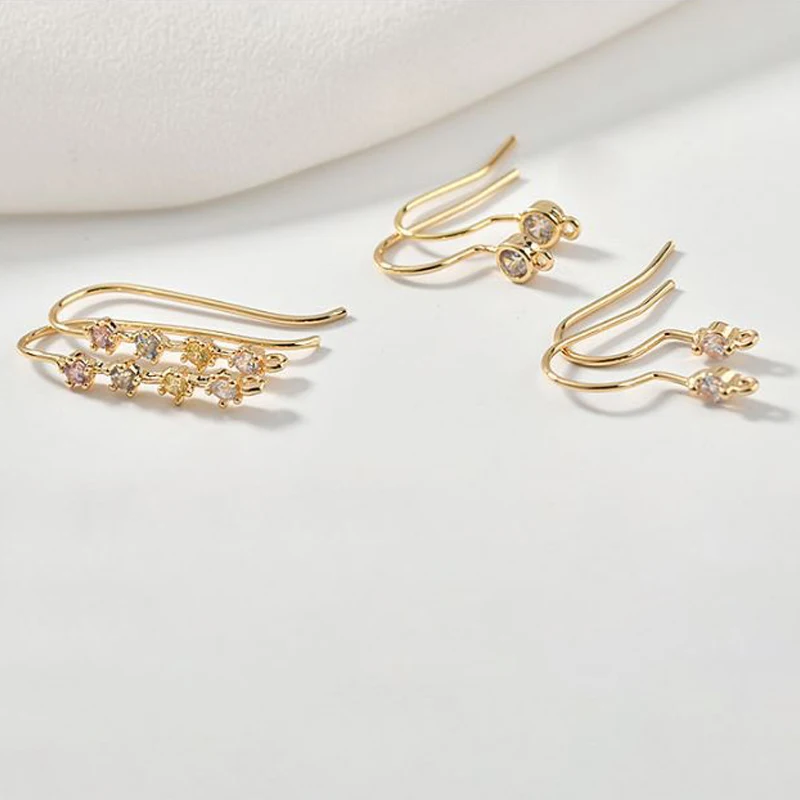 Новинка 2020 модный крючок для ушей 1 пара крючков из циркония разные стили на выбор