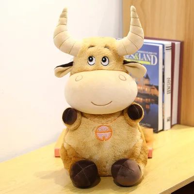 Новые милые животные Мультяшные коровы мягкие плюшевые игрушки кавайный скот