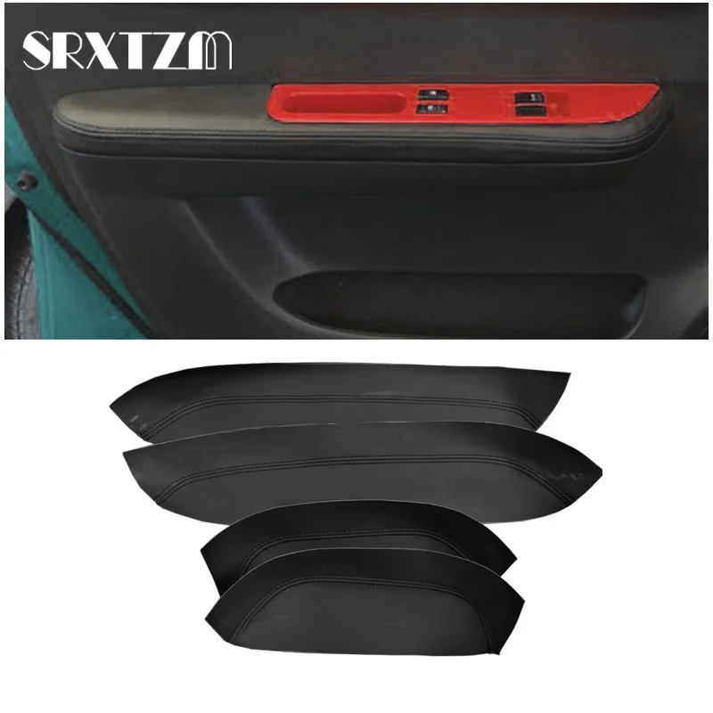 

For Suzuki Swift 2005 2006 2007 2008 2009 2010 2011 2012 Car Door Handle Armrest Panel Microfiber Leather Cover Protective Trim