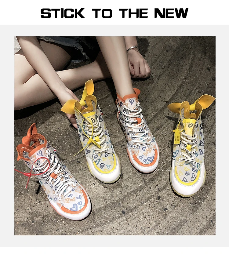 

High-top shoes 2021 spring, summer and autumn new all-match casual sports shoes flat shoes breathable mesh shoes