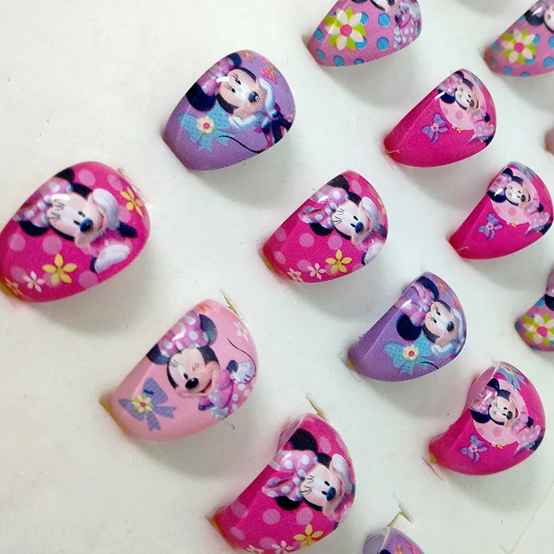 5 шт./лот детское кольцо из мультфильма Принцесса Диснея аксессуары Минни Маус