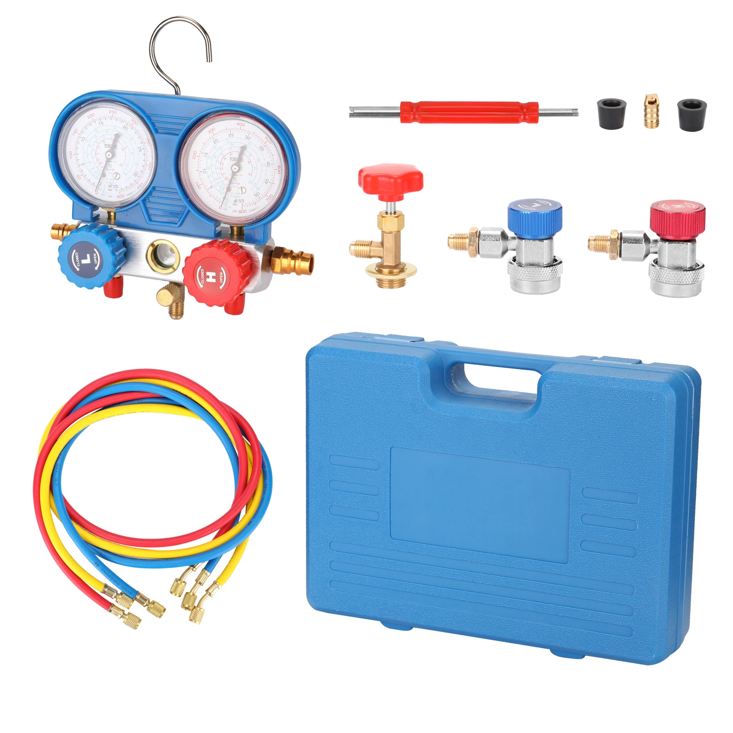 Коллектор двойной набор датчиков холодильное оборудование Давление