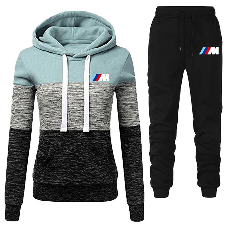 

2021 Winter Sports Suit Women Set Hoodie + Pants Sportswear Women's Sportsuit Hooded Sweatshirt Set Women's Winter Wear