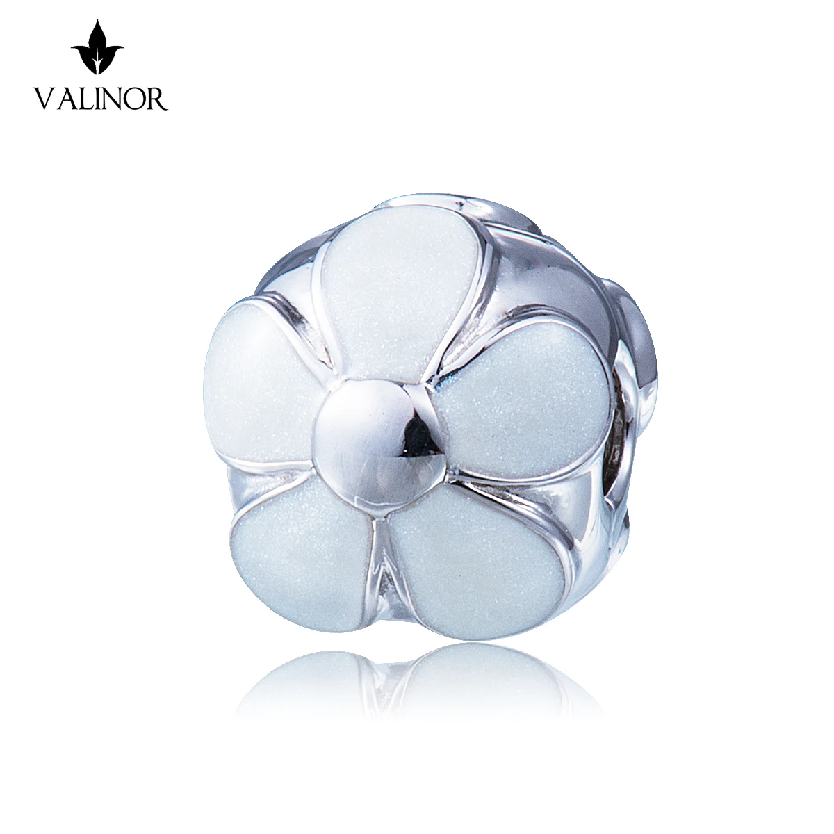 Видео! Белая хризантема могут быть открыты 925 стерлинговые Серебряные бусы