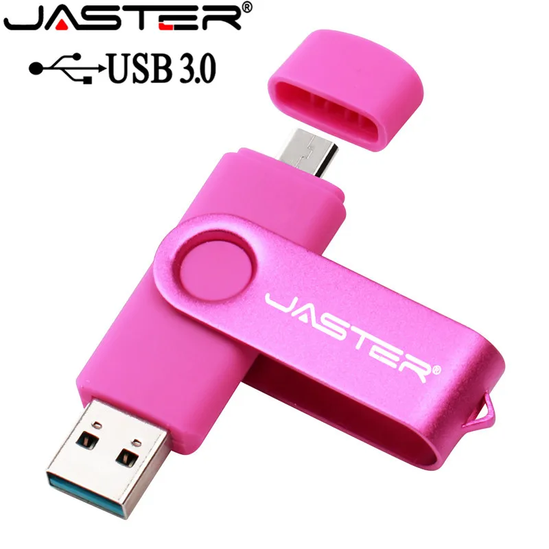 USB флеш-накопитель JASTER 2 в 1 3 0 256 ГБ 64 32 16 8 OTG высокоскоростной для Android/ПК |