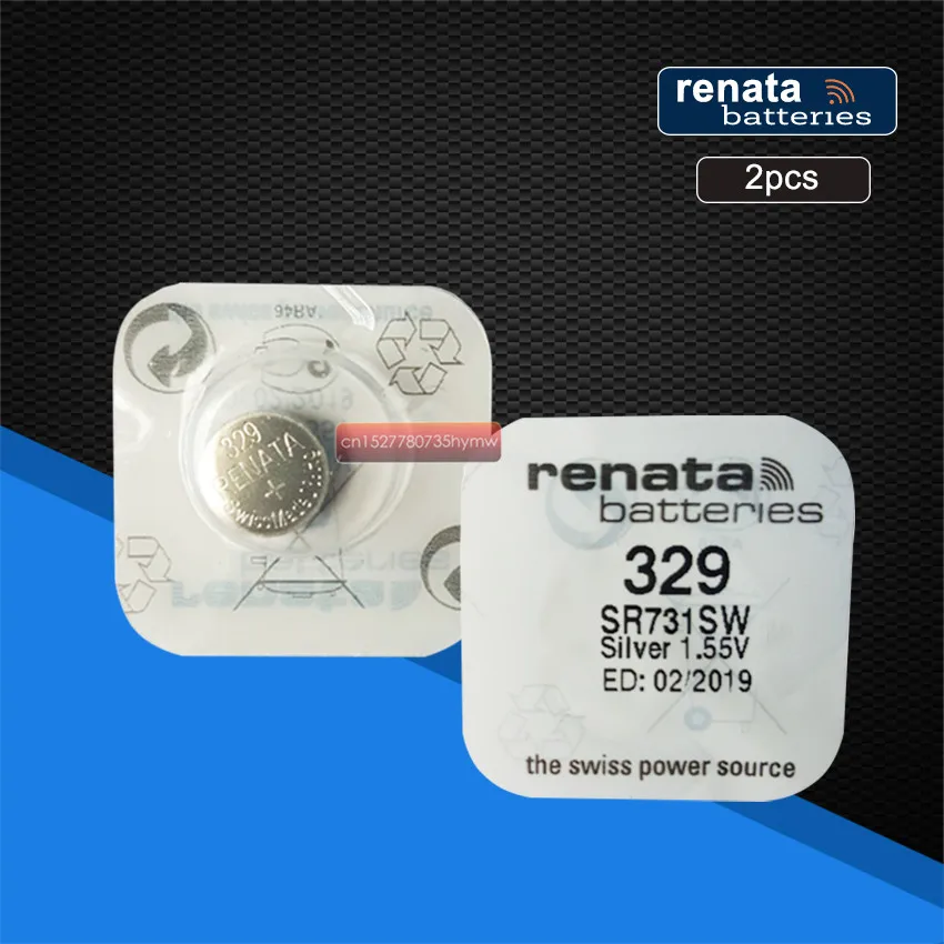 2 упаковки Renata долговечные 329 SR731SW D329 V329 батарейки для часов | Электроника
