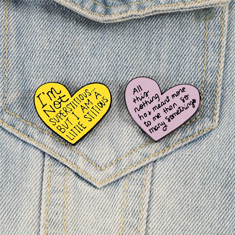 Желтая розовая брошь в форме сердца для женщин металлическая эмалированная