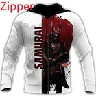 Новинка 2021, брендовая повседневная одежда shogun samurai, модная рубашка на молнии, мужской свитер с капюшоном и 3D-принтом, уличная одежда унисекс