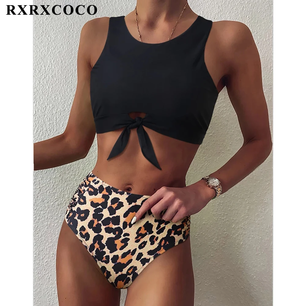 RXRXCOCO бикини 2021 купальник Для женщин женские купальные костюмы Высокая Талия