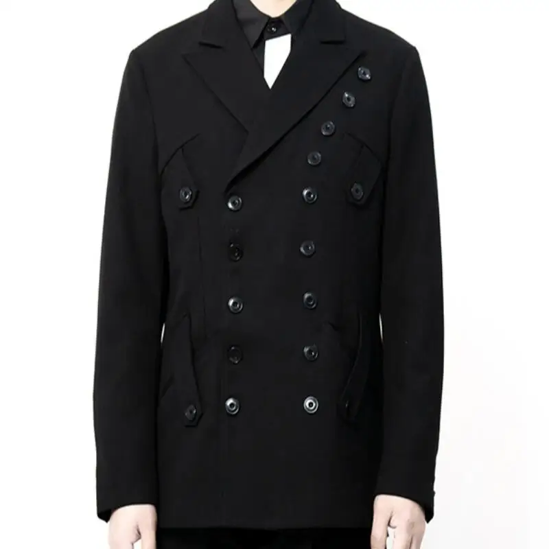 

Горячая/Весна для мужчин новая цвета; Модная обувь для отдыха; Большие размеры индивидуальный заказ, мульти-кнопка двубортная куртка на каж...