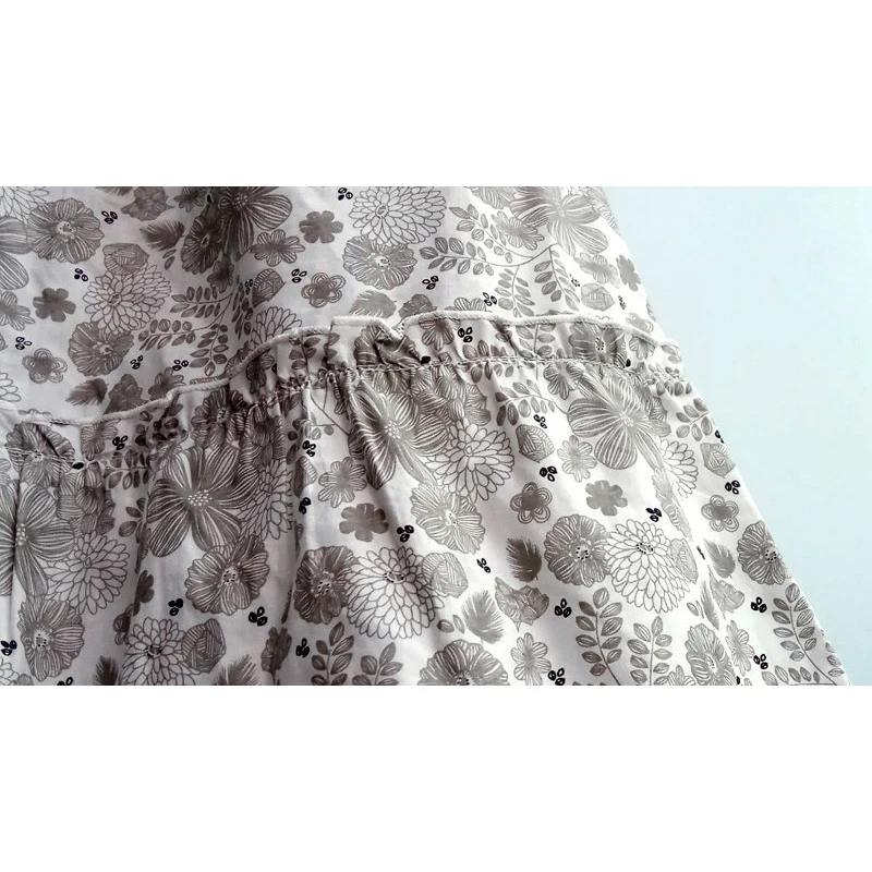 Girls dress cotton short-sleeved summer print floral girl princess dignified elegant clean children's | Детская одежда и обувь