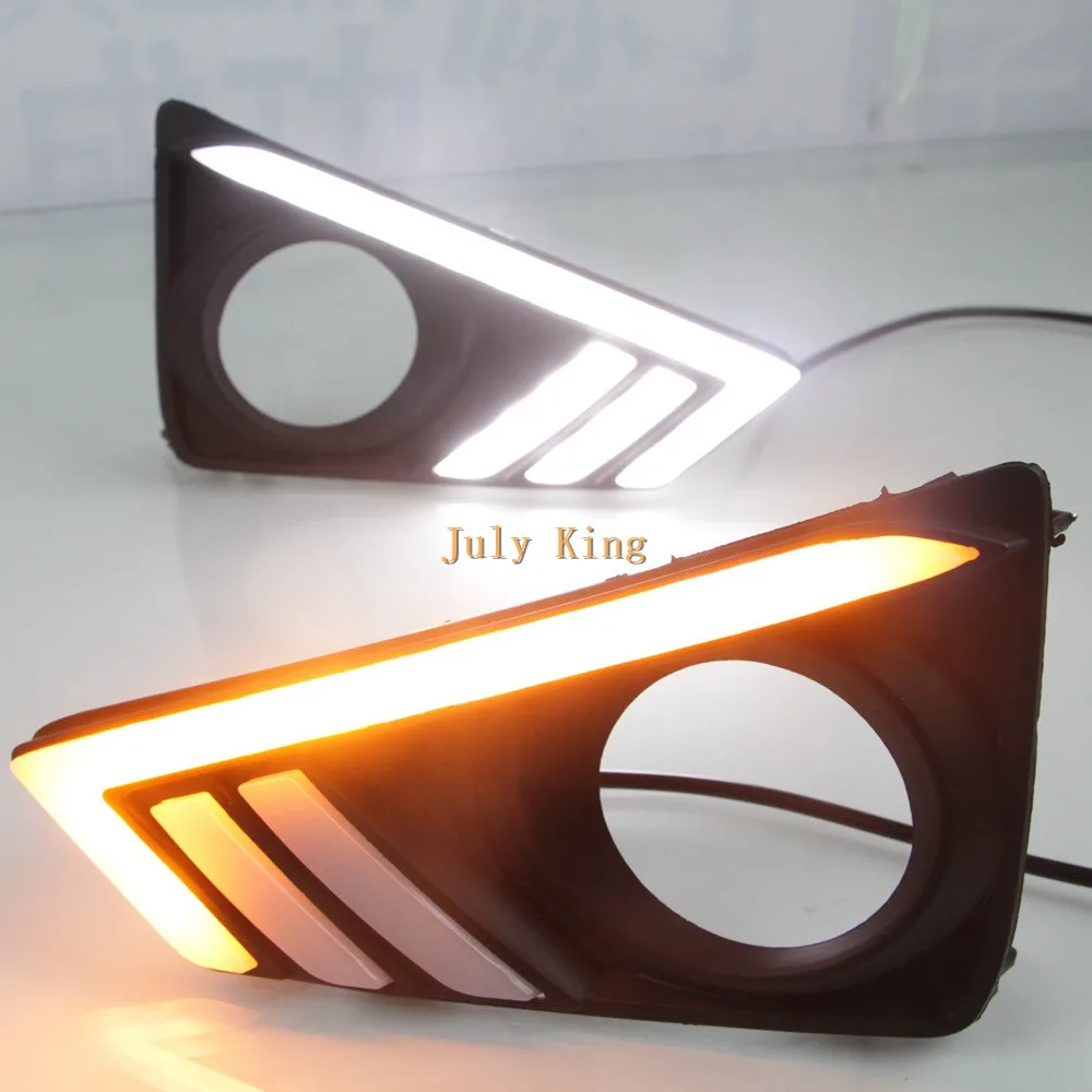 July King LED дневные ходовые огни DRL чехол для Toyota Mark X Reiz 2013 18 Ice Blue Night Streamer