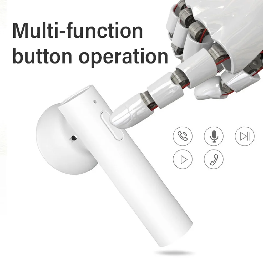 

2021 new Bluetooth 5.0 headset for Xiaomi Huawei TWS wireless headset hands-free sports earbuds 3D stereo headset and microphone