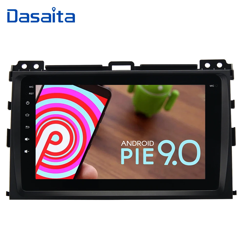 Dasaita " Android 9,0 Автомобильный gps плеер Navi для Toyota Prado 120 2004-2009 с 2G+ 16G четырехъядерным процессором без DVD радио мультимедиа 4G