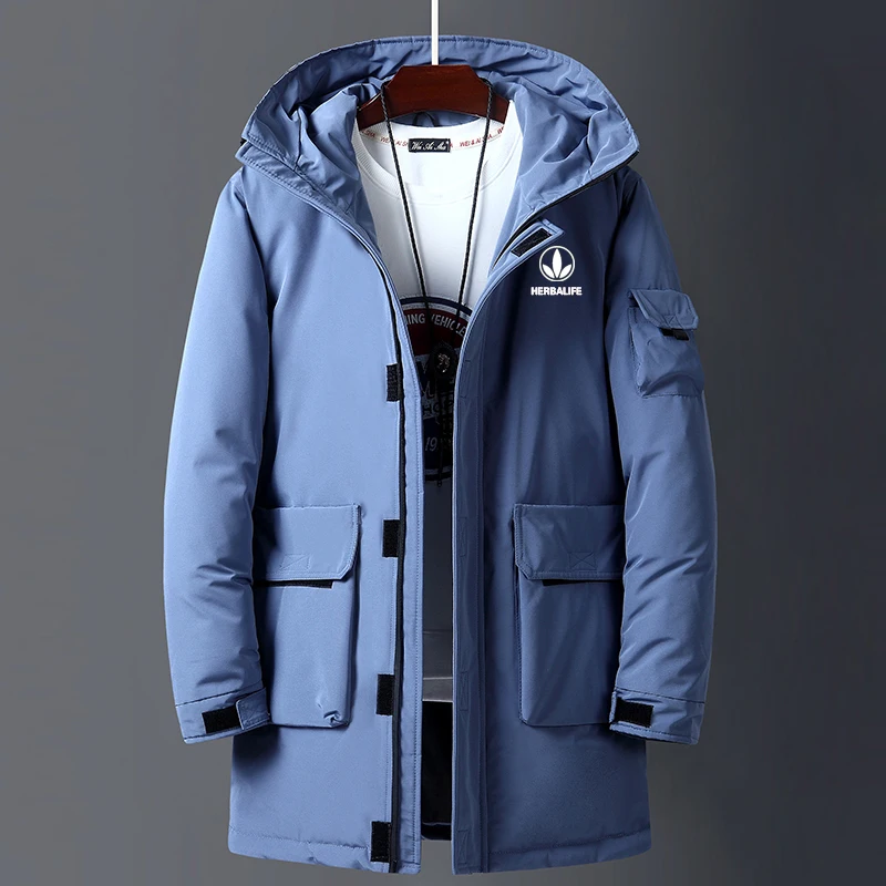 HERBALIFE 2019 Новинка белая утка вниз длинная штормовка шляпа мужская Gar Мужская