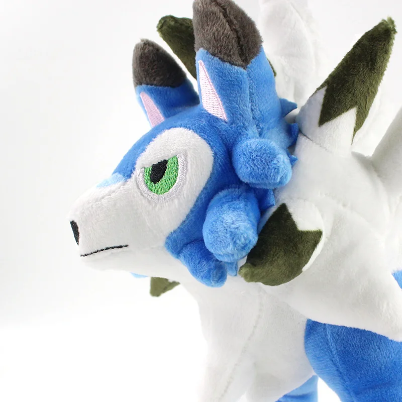 

26*30cm Lycanroc Plush Toys Blue Style Cartoon Animals Wolf Soft Stuffed Plush Dolls