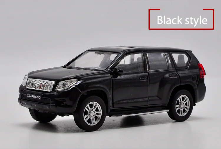 1:36 модель внедорожника из сплава Toyota Prado, имитация литья под давлением, детская Игрушечная модель автомобиля