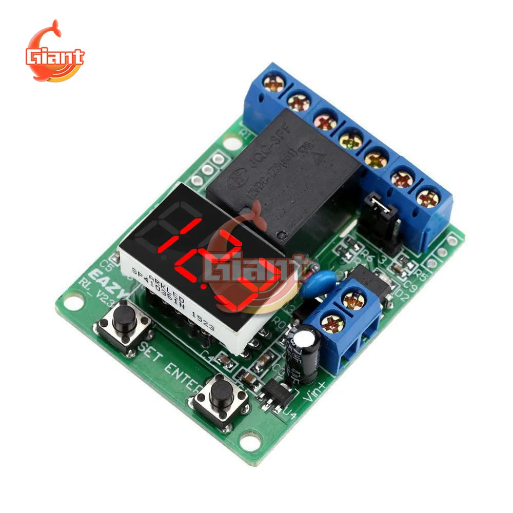 

DC 12V Relay Module Relay Switch Control Board Module Relay Module Voltage Detection Charging Discharge Monitor Test