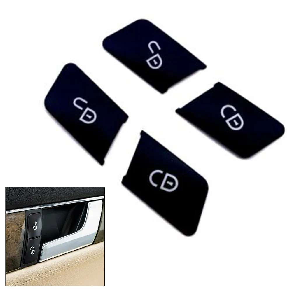 Крышка кнопки отделки переключателя разблокировки (4 шт.) ABS для Mercedes Benz Class W204 W212 |