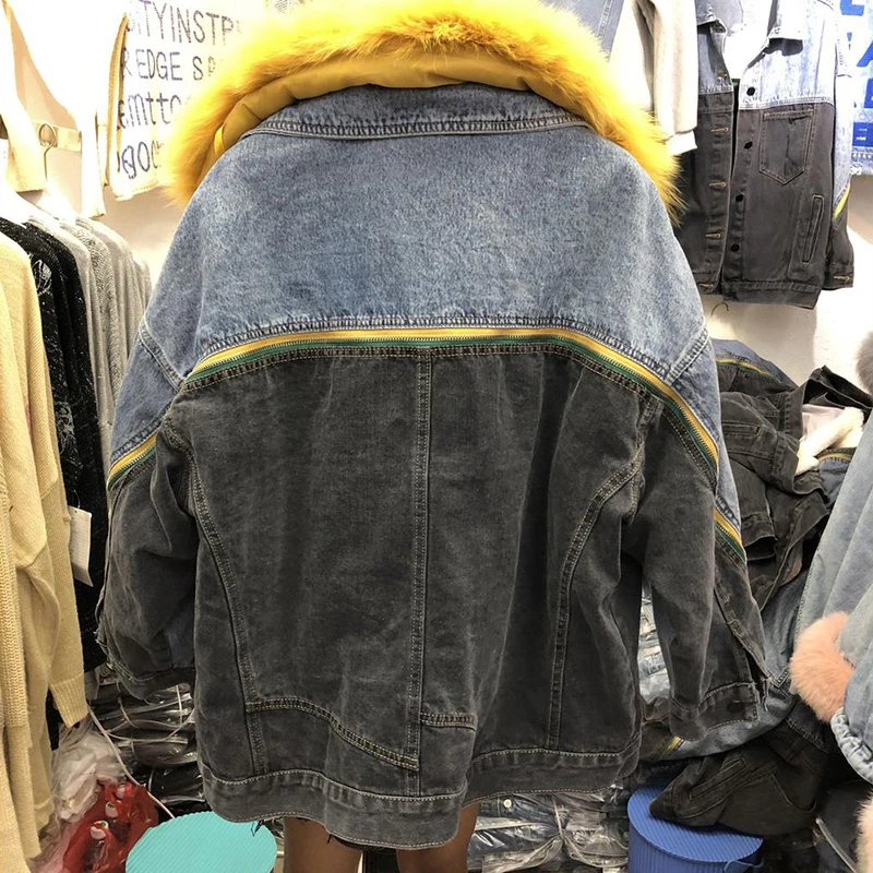 2019 зимнее пальто для женщин из натурального Лисьего меха со съемным вкладышем