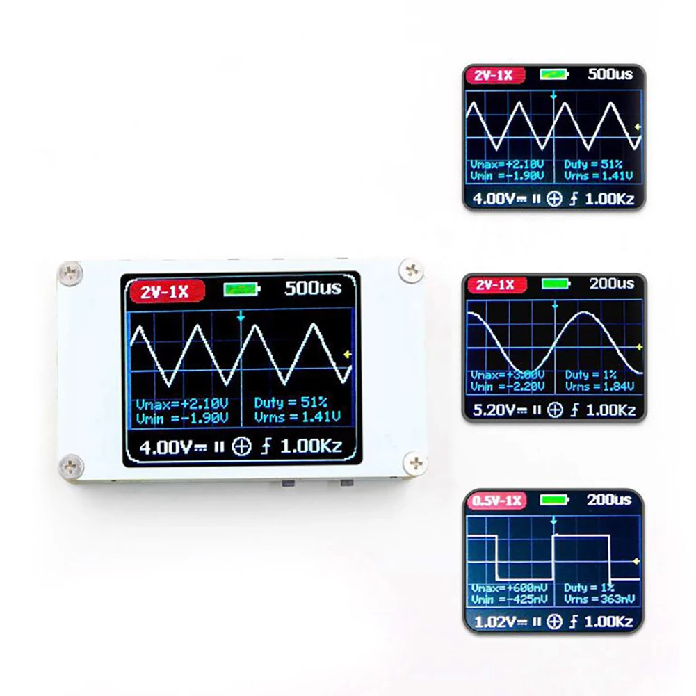 Mini 1.8inch 1CH TFT LCD Screen Digital Portable Storage Oscilloscope 1MHz Bandwidth 5M Sample Rate Waveform | Инструменты