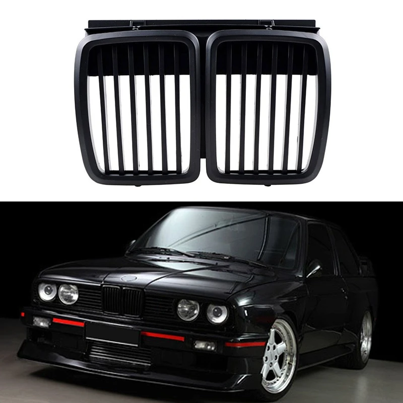 Передняя решетка Замена для BMW E30 3 Series M3 передний капот бампер Гриль матовый