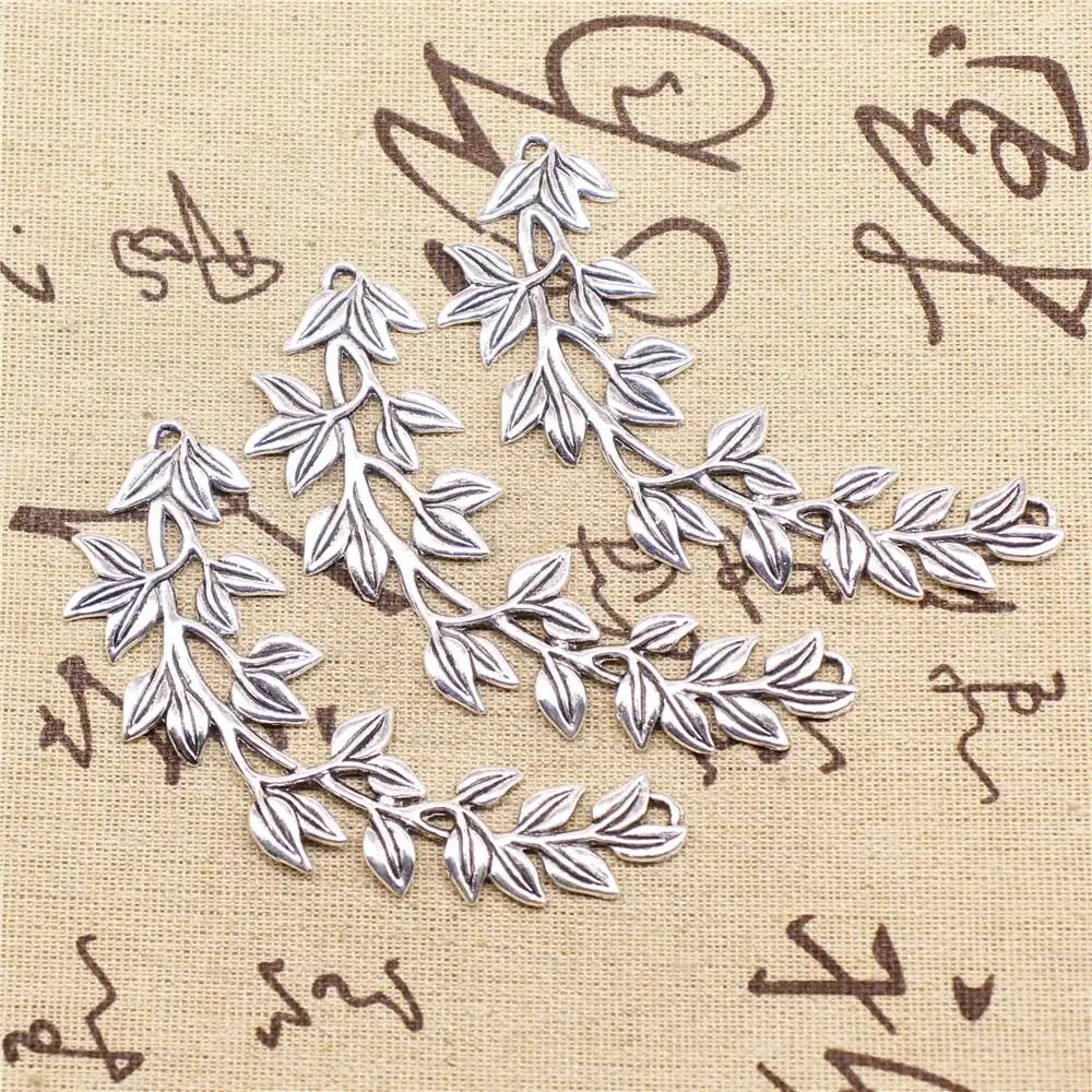 

Supplies For Jewelry Making 2pcs 87x38mm Antique Silver Color Branch Connector Jewelry Components