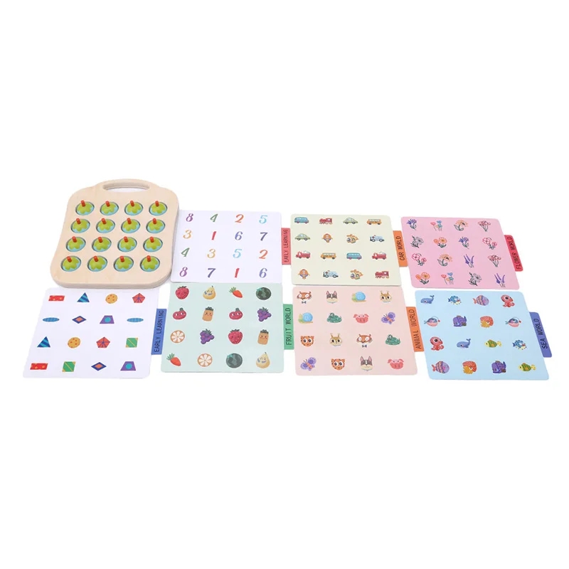 

Flower Memory Chess Wooden Toys Baby Educational Toys For Kids Family Game Children Educational Learning Toys Birthday Gift