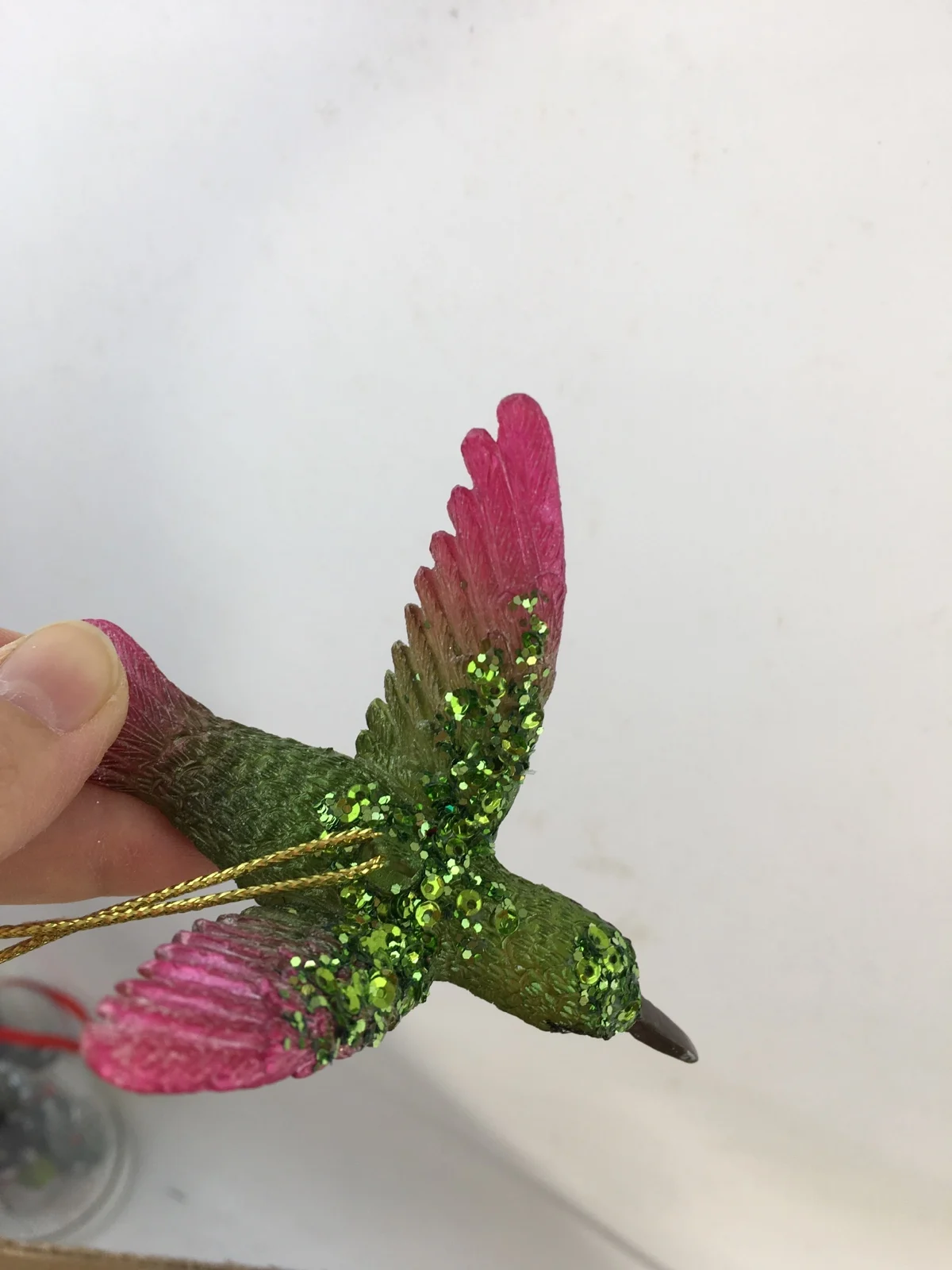 Foreign trade glass hummingbird deer crab ice cream Christmas tree glass animal pendant handmade styling holiday decorations