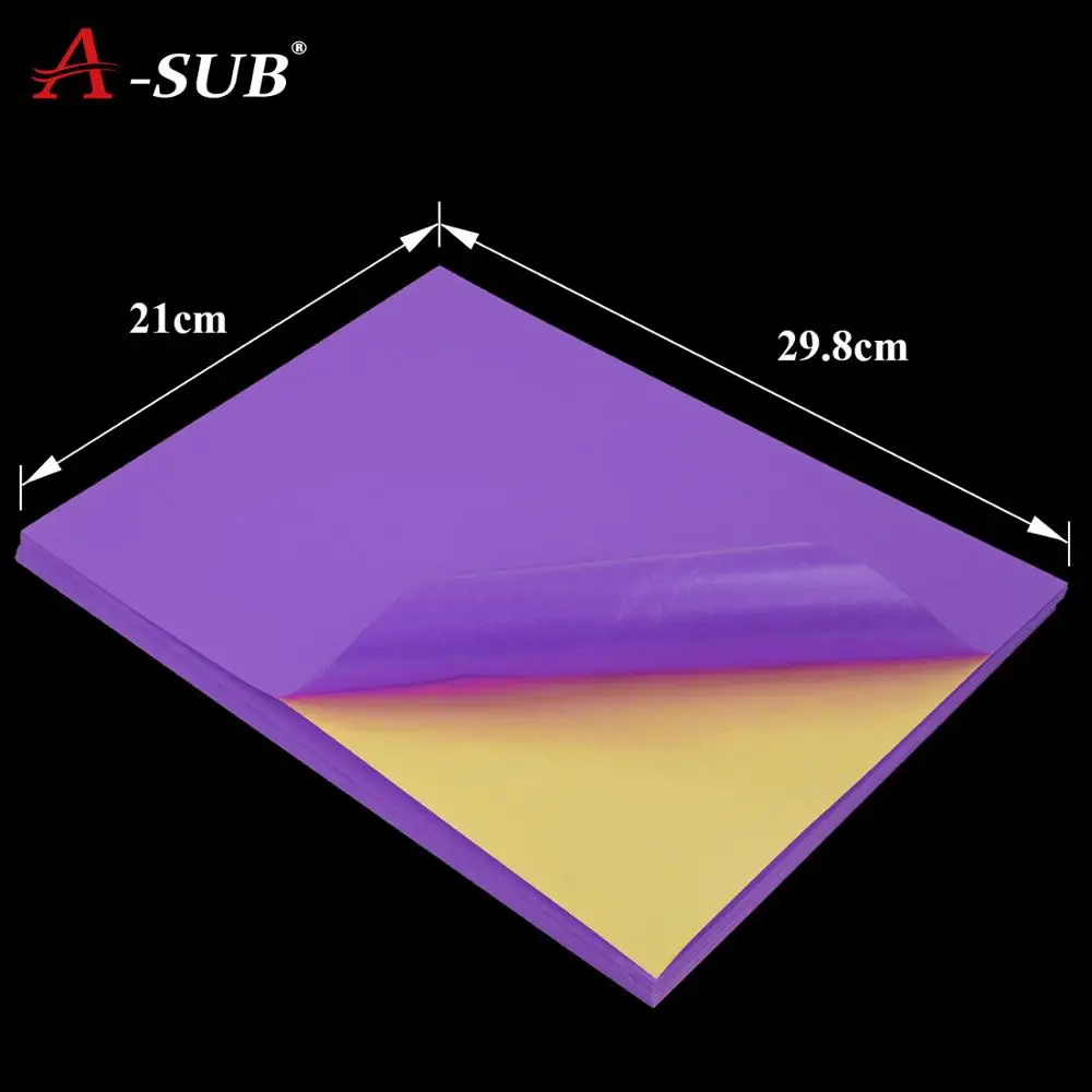 Самоклеящаяся бумага формата А4 100 листов цветная для этикеток струйная печать