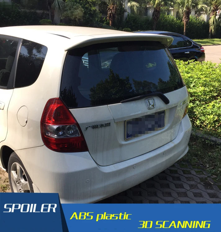 Для Honda Jazz Fit спойлер высокого качества ABS Материал заднее крыло автомобиля