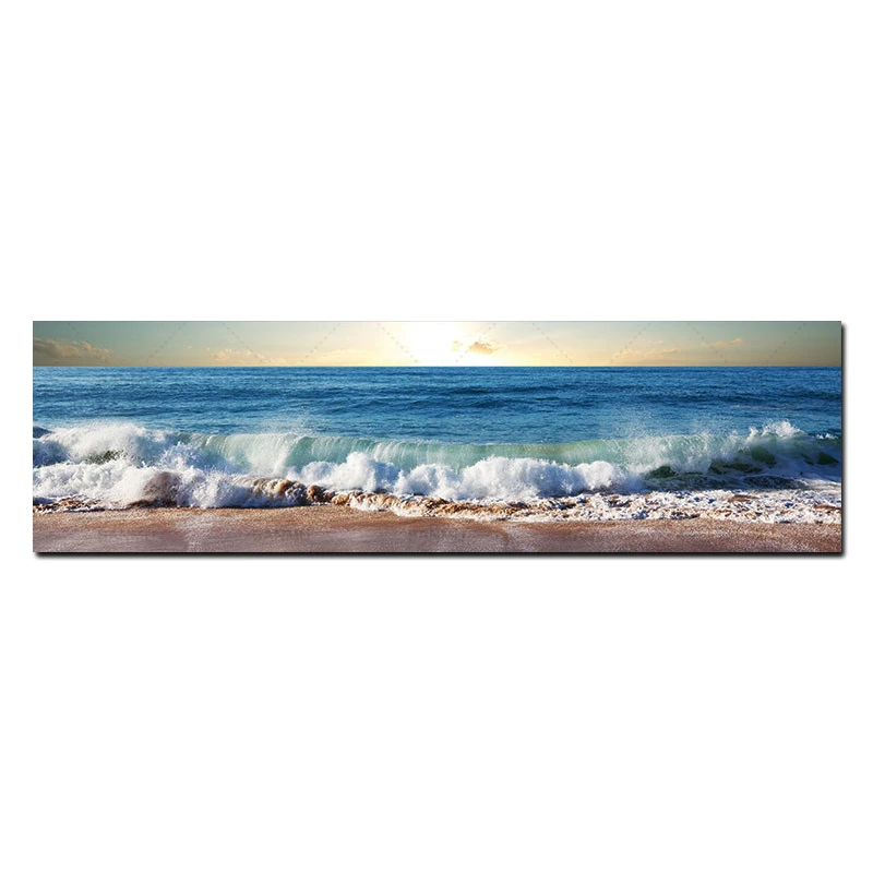 Sunrise Sea Wave Landcape Canvas Painting Home Decoration Cuadros For Poster And Prints Decorative Pictures Wall Decor Posters | Дом и сад