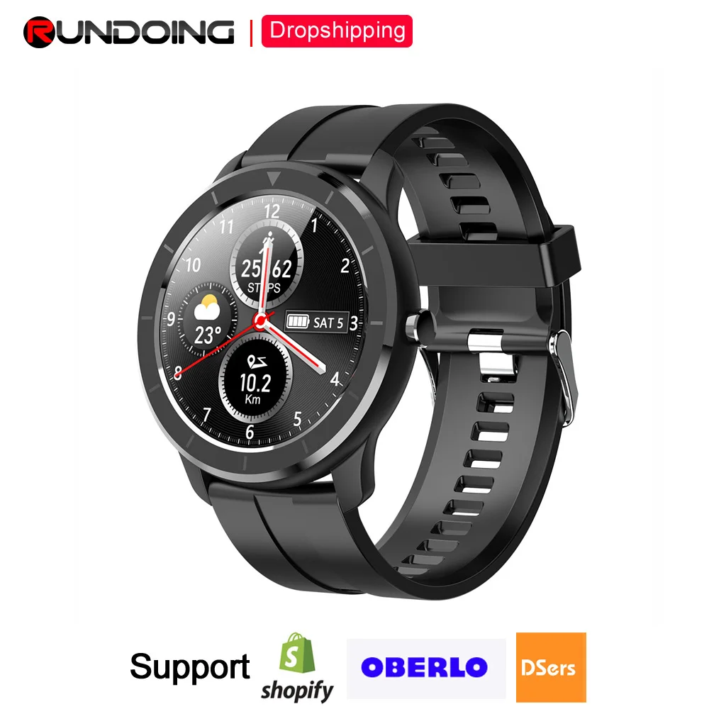 Умные часы RUNDOING T6 с полным умные сенсорным экраном для мужчин и женщин