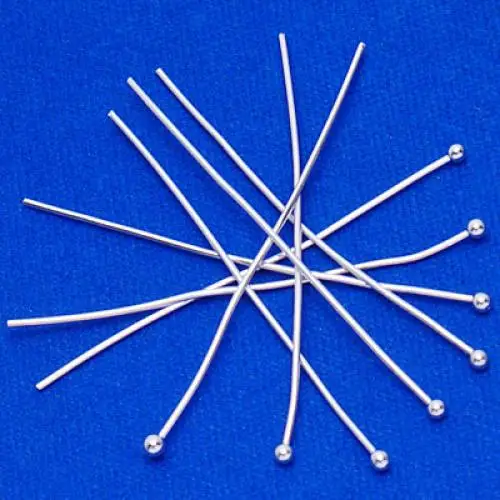 1.5inch Silver Color Plated Round Ball Dot Headpins Head Pins Hair Decor Styling Tools Accessories Pack of 50PCS | Украшения и