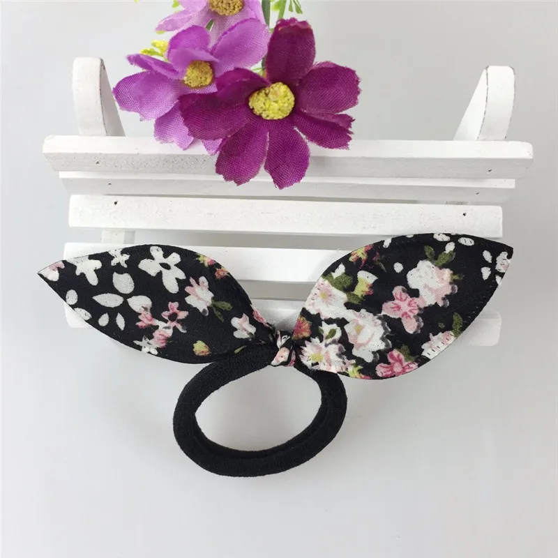 10 шт. Женские аксессуары для волос милые цветочные банты эластичные повязки