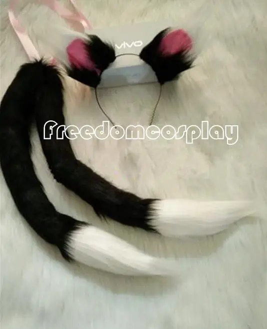 Аниме Touhou Project Чэнь хвост для косплея с соблазнительными кошачьими ушками костюм