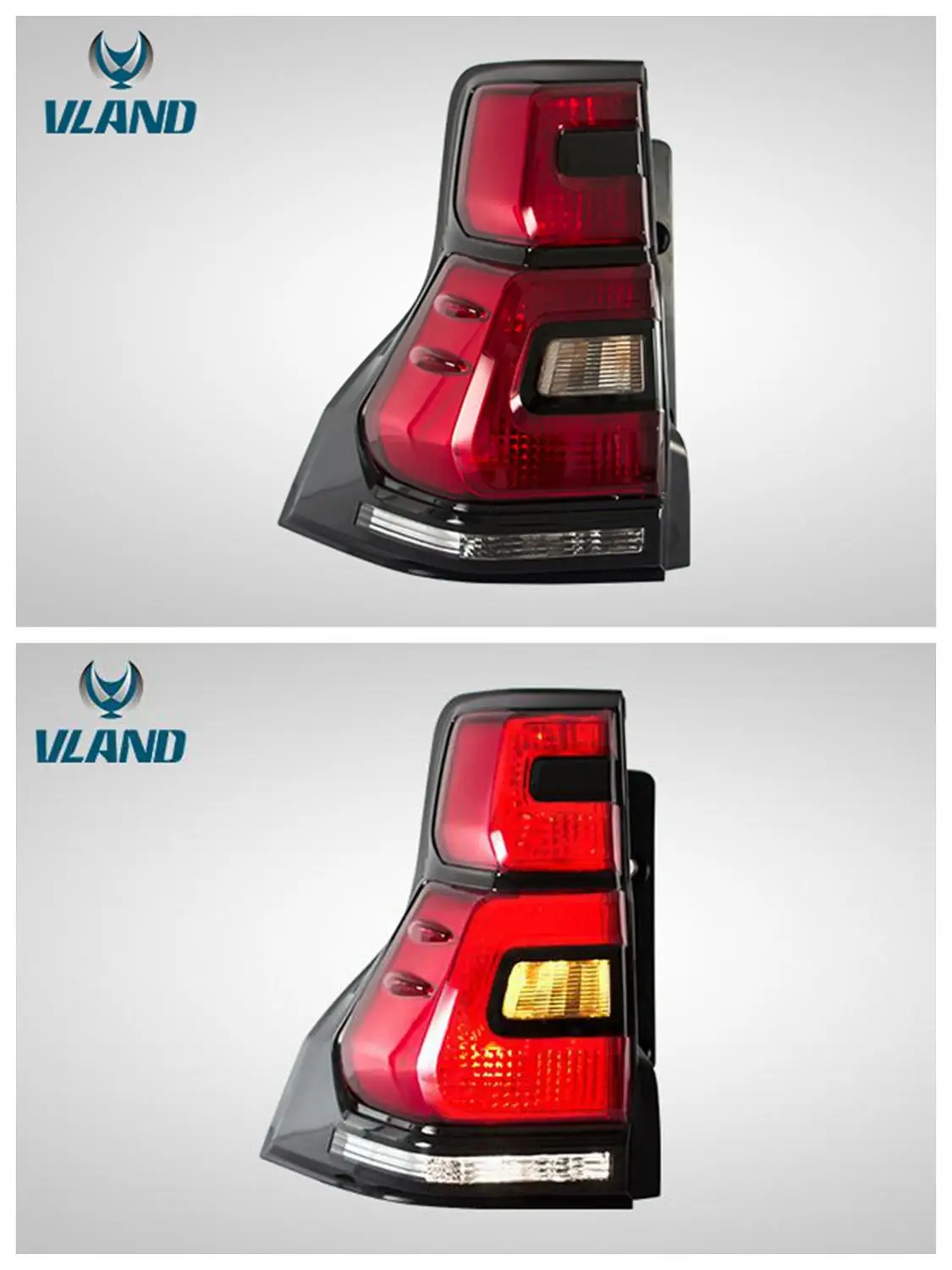 VLAND завод для автомобиля задний светильник PRADO полный светодиодный 2010 2011 2012 2013 2014