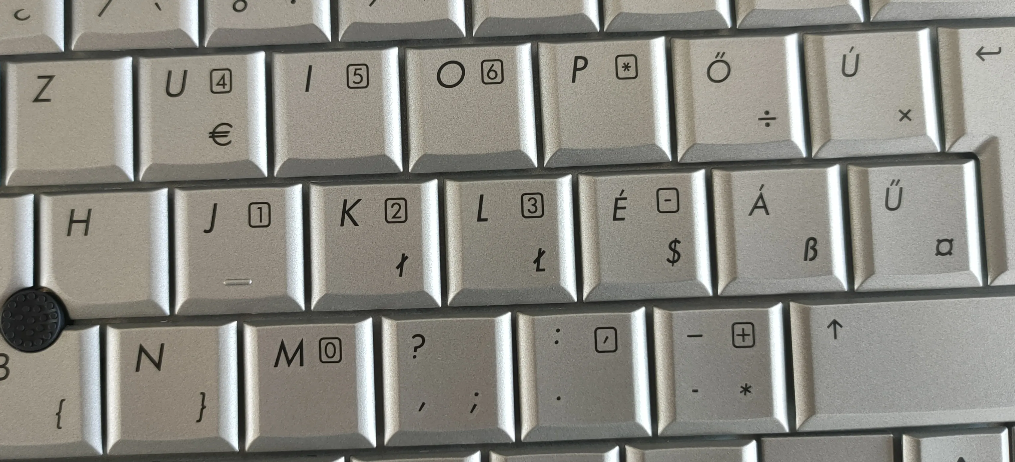Оригинальная новая клавиатура для ноутбука HP 2730P серебристого цвета с