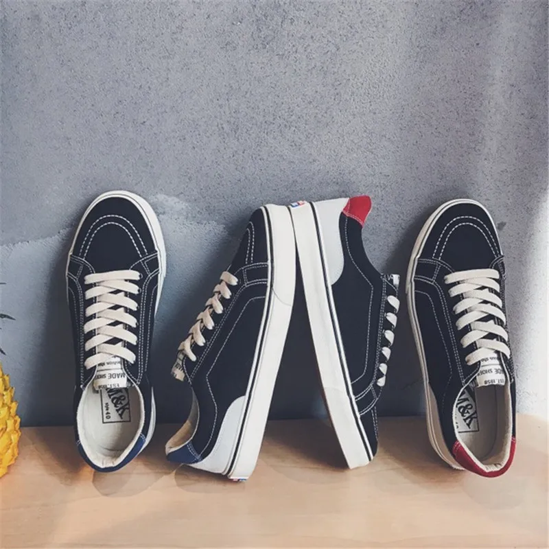 New casual Men Vulcanized Shoes Sneakers Men's Fashion Casual Lace-Up Colorful Canvas Sport Graffiti board 2020 new | Обувь