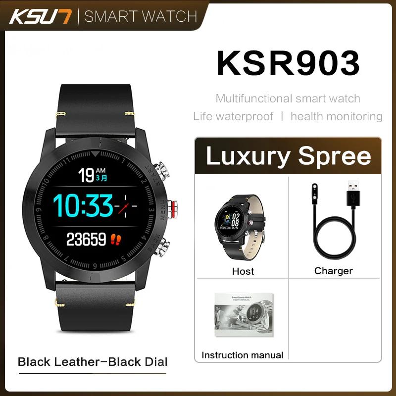 KSUN KSR903 cheep bluetooth android/ios телефоны водонепроницаемые сенсорный экран Здоровье Спорт Смарт часы - Цвет: KSR903-NB