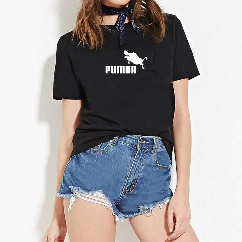 Showtly Hakuna Matata Women Harajuku Ullzang the lion king T-shirt Femme Homme Summer Tshirt Fashion Top Tee Female T Shirt