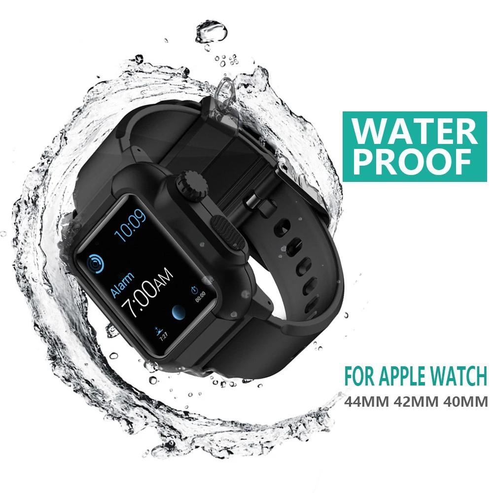 Спортивный водонепроницаемый ремешок для Apple Watch Band 5 4 38 мм 42 Iwatch Series 40 44
