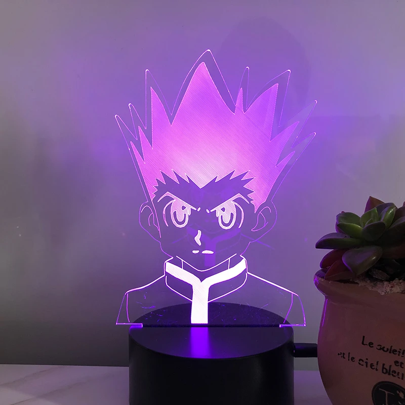 

3D Anime Hunter X Hunter Kids Led Night Light Hisoka 7RGB Touch Sensor Colorful 3d Lamp Bedroom Night light Decor Light For Gift