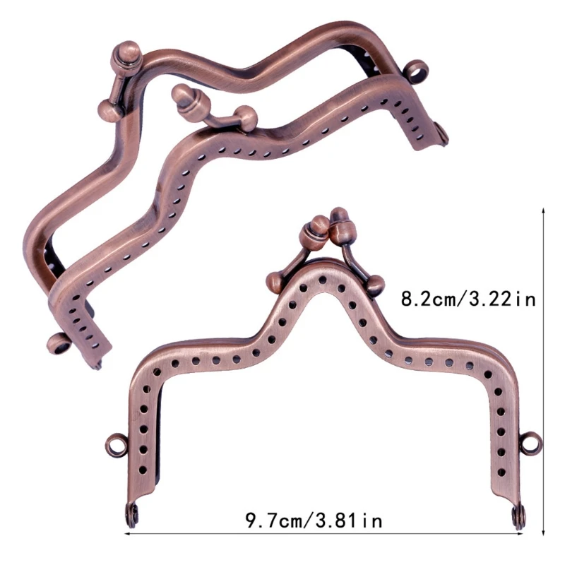 

Metal Purse Frame Star Shaped Flower Clasp Locks for DIY Coin Bags Handle Sewing Craft Accessories