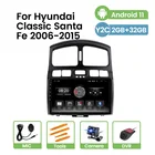 Автомобильное радио, HD 1024x600, Android 11, для Hyundai Classic Santa Fe 2006-2014 2015, DSP, мультимедиа, GPS, FMAM, навигация, Carplay