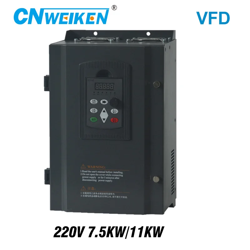 220 В 7.5kw/11kw VFD инвертор с переменной частотой/VFD 3HP вход выход CNC шпиндель драйвер