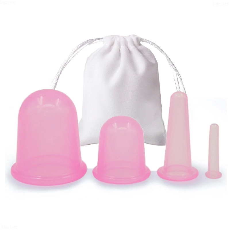 Силиконовые вакуумные банки зеленого цвета для домашнего здравоохранения