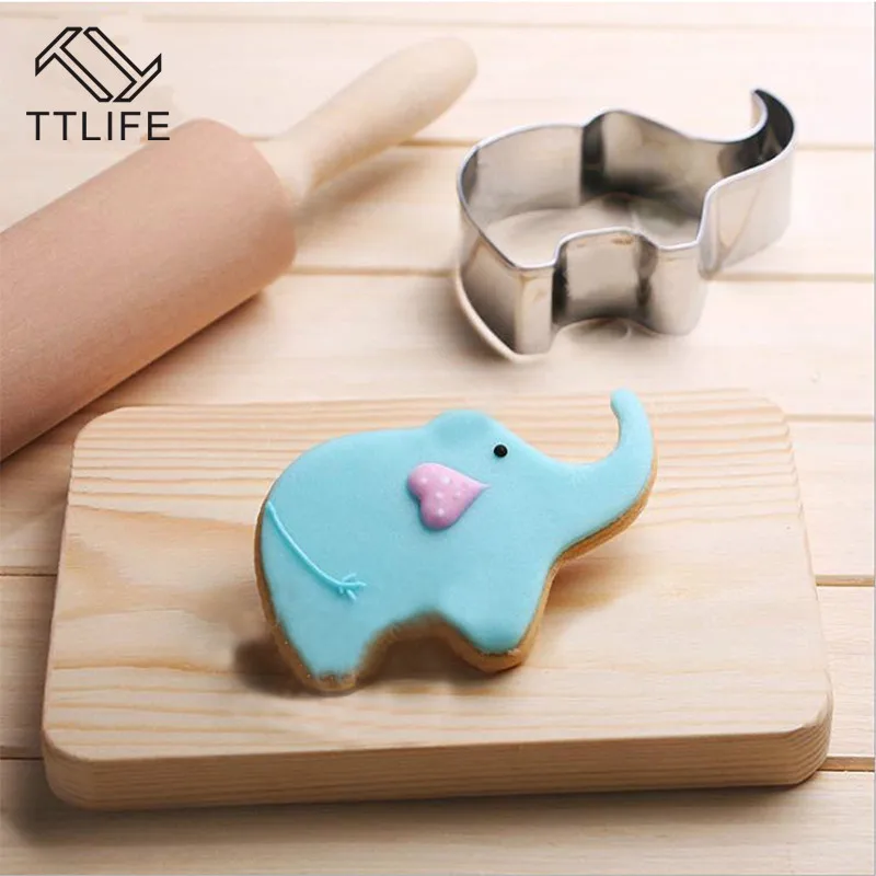 TTLIFE слон животных формочки для печенья нержавеющая сталь Кондитерская форма